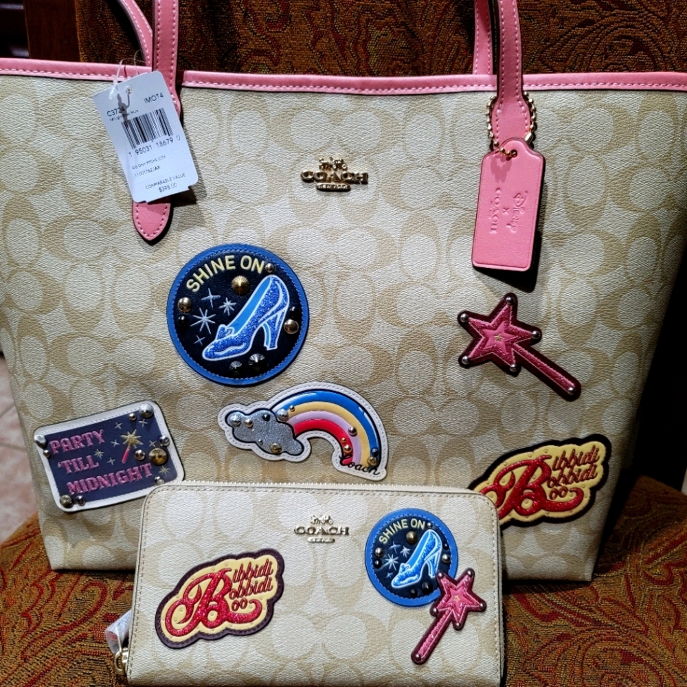 Coach Disney X collection tote and wallet